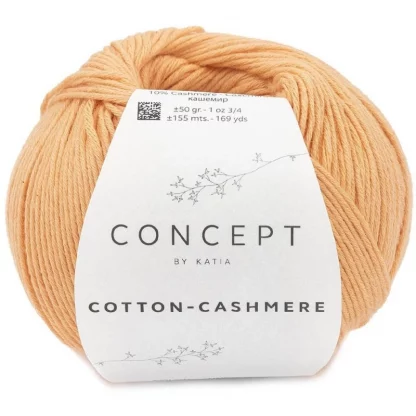 LOT 9 PELOTES COTTON CASHMERE COULEUR 82 (ORANGE PASTEL)