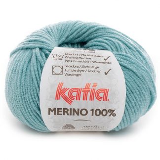 LOT 5 PELOTES MERINO 100% COULEUR 75 (BLEU D'EAU)