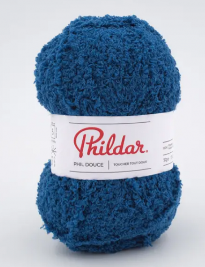 1 PELOTE PHIL DOUCE COULEUR PETROLE