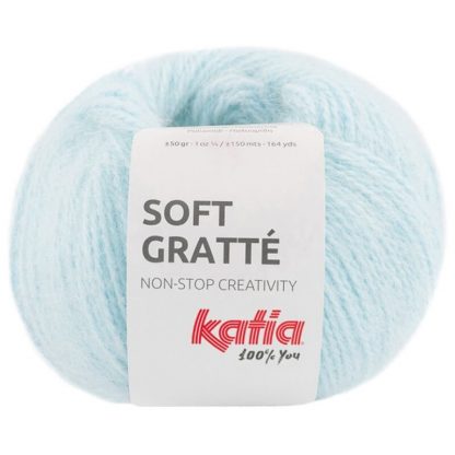 LOT 5 PELOTES SOFT GRATTE COULEUR 80 (BLEU CIEL)