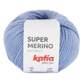 1 PELOTE SUPER MERINO COULEUR 48 (MAUVE CLAIR)