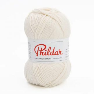 LOT 7 PELOTES PHIL LOVE COTTON COULEUR ECRU
