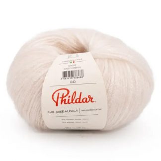 LOT 5 PELOTES PHIL IRISE ALPAGA COULEUR NACRE