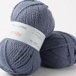 LOT 3 PELOTES PHIL LOOPING COULEUR JEANS