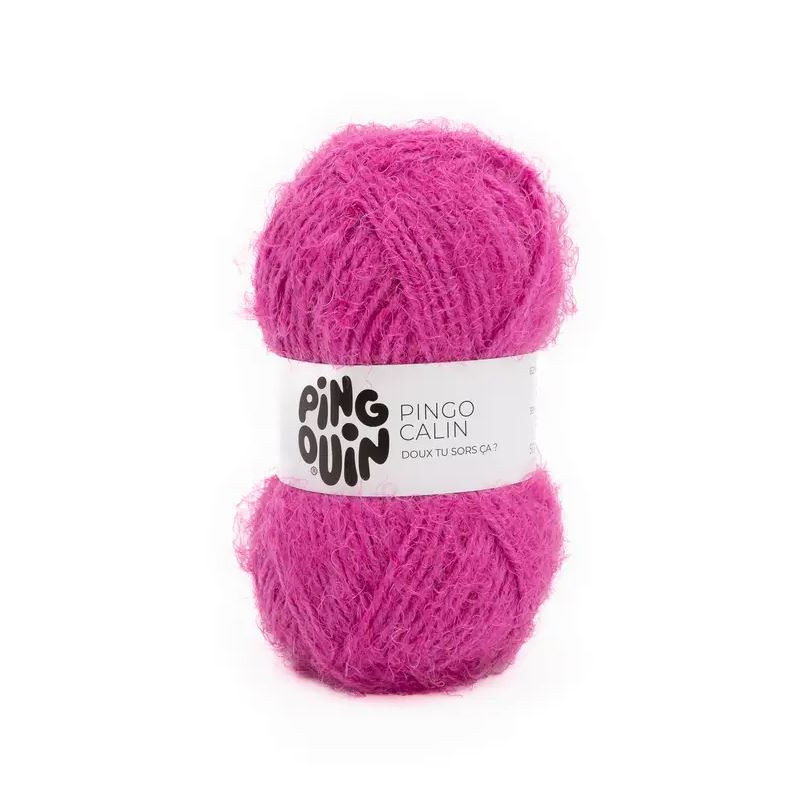 LOT 5 PELOTES PINGO CÂLIN COULEUR FRAMBOISE