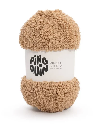 1 PELOTE SHERPA COULEUR CAMEL
