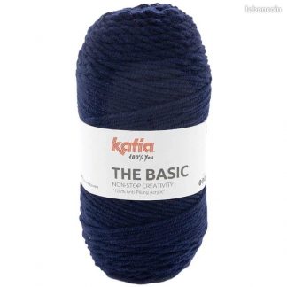 LOT 10 PELOTES THE BASIC COULEUR 5 (BLEU MARINE)